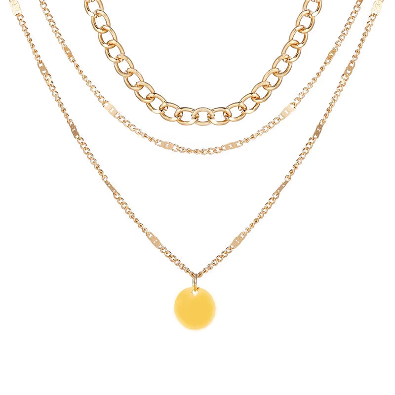 Vintage Necklace on Neck Chain Women'S Jewelry Layered Accessories for Girls Clothing Aesthetic Gifts Fashion Pendant 2022