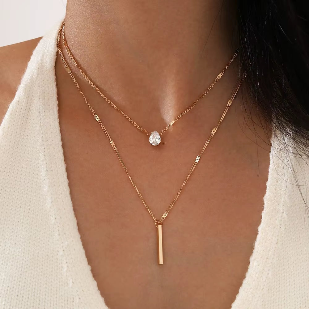 Vintage Necklace on Neck Chain Women'S Jewelry Layered Accessories for Girls Clothing Aesthetic Gifts Fashion Pendant 2022