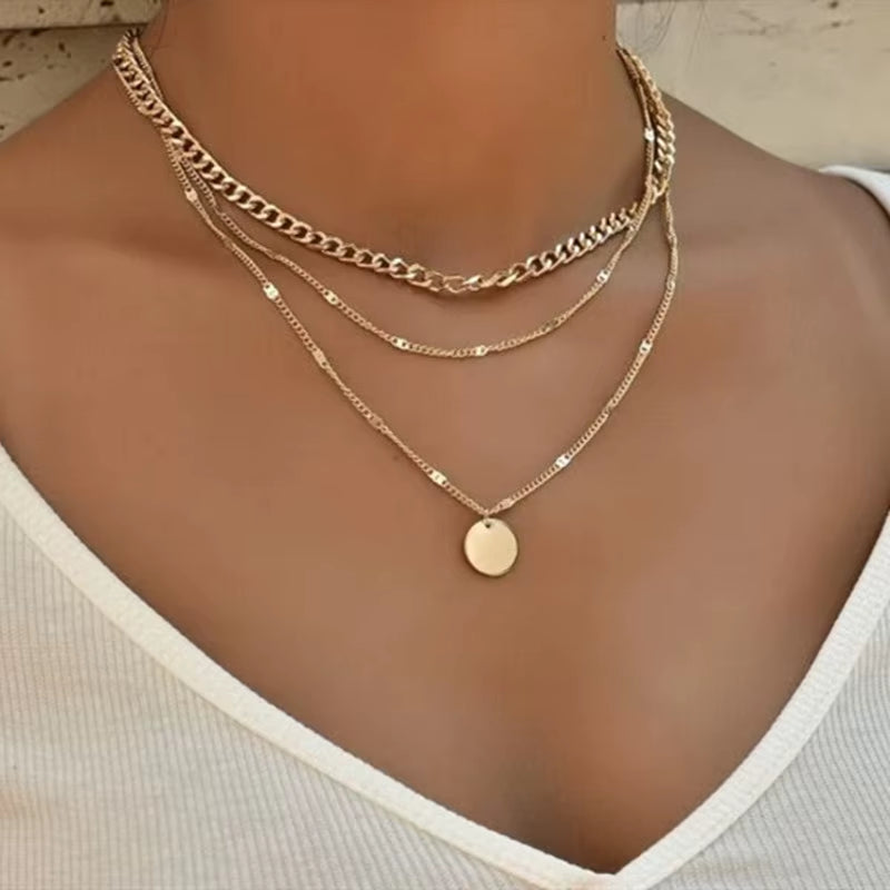 Vintage Necklace on Neck Chain Women'S Jewelry Layered Accessories for Girls Clothing Aesthetic Gifts Fashion Pendant 2022