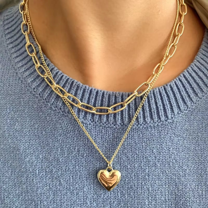 Vintage Necklace on Neck Chain Women'S Jewelry Layered Accessories for Girls Clothing Aesthetic Gifts Fashion Pendant 2022